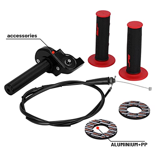 JFG RACING Motorcycle Throttle Assembly,7/8