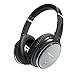Hiearcool L1 Bluetooth Headphones - Active Noise Cancelling Headphones Over Ear Hi-Fi Stereo Deep Bass Wireless Headphones with Microphone, Airplane Adapter & Carrying Case for All 3.5 mm Jack Devices