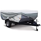 Classic Accessories OverDrive PolyPro 3 Deluxe Folding Camping Trailer Cover, Fits 8' - 10' Trailers