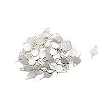 Geesatis 100 PCS Silver Sim Card Tray Needle Pin