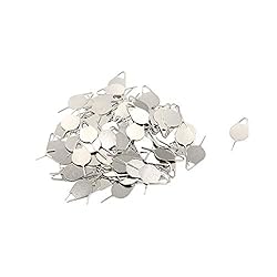 Geesatis 100 PCS Silver Sim Card Tray Needle Pin