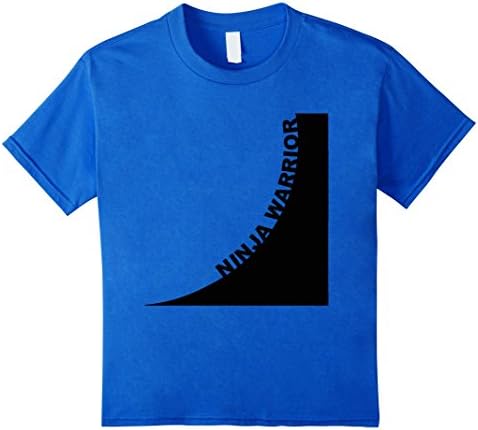 Kids Ninja Warrior Shirt For Kids - Warp Wall 10 Royal Blue