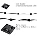Honyear 200 Pack Adhesive Cable Tie Mounts(30mm x 30mm + 20mm x 20mm, Black+ White) tough, resilient, strongly adhesive, Wire Tie Mounts, Cable Wire Management For Home, Office