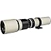 Vivitar 500mm f/8.0 Telephoto Lens (T Mount) (White)