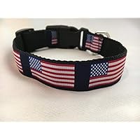 All American Dog Collar, Puppy Collar, Custom Dog Collar, Personalized Dog Collar, Preppy Collar, Patriotic Dog Collar