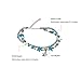 CHRAN Starfish Sea Turtle Anklets Multi Layered Turquoise Stone Beads Boho Beach Charm Anklet for Women