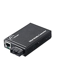 fortronix Mini Ethernet conversor de medios a fibra óptica 10 100TX to 100 FX Dual Duplex Fiber 1310 nm SM (SC) 20 km Fuente de alimentación externa