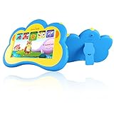 B.B.PAW English/Spanish Bilingual Kids LearningTablet,Enhance/Train Kid's Abilities and Develop Talents,7 Inch HD Display-Blue