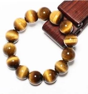 Yahony Handmade Designs Tiger's-eye's Carnelian Buddhism Bracelet 8''
