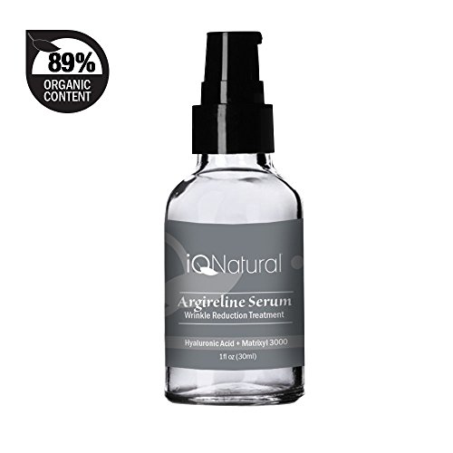 Premium Anti Aging Face Serum, 30% Argireline 30% Matrixyl | 100% Hyaluronic Acid, Boost and Stimulate Collagen for Wrinkle Repair - by IQ Natural