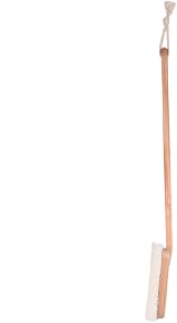 minkissy Natural Loofah Bath Brush Long Handle Exfoliating Shower Scrubber for view 4