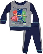 PJ Masks Baby Boys Crew Sweater & Jogger Set Featuring Catboy, Gekko &