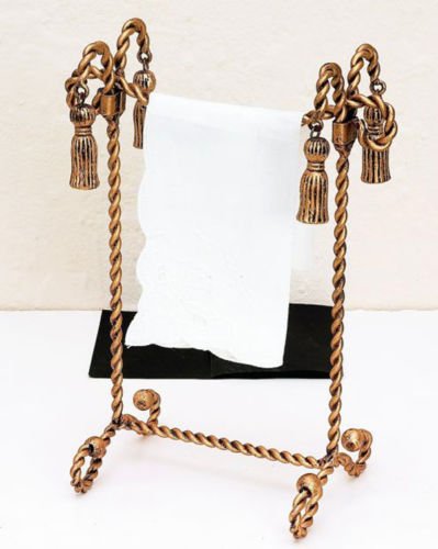 Racks - Buckingham Palace Countertop Hand Towel Stand - Gold