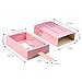 AerWo 50pcs Mini Ice Cream Shape Candy Boxes, Cute Baby Shower Favors Boxes Gifts Bags for Baby Shower Birthday Party Decoration, Pink