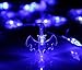 Velice Battery Operated LED Fairy String Lights 20 Blue Bat Lights Halloween Christmas Decoration Lights (Blue Bat)