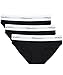 Wingslove Women's Hipster Panties Low-Rise String Panty Soft Stretch Bikini Underwear(Black,L)