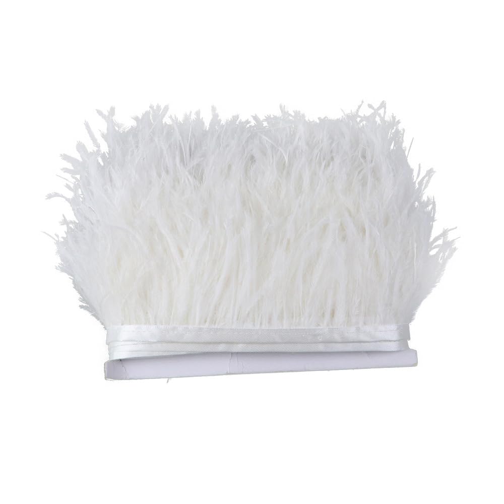 zalati Artificial Fringe Handmade Feather Fringe for Art Craft Sewing