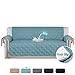 H.VERSAILTEX 100% Waterproof Sofa Slipcover Washable Sofa Cover Non-Slip Couch Cover for 3 Cushion Cover Furniture Protector for Pet Couch Cover with Puppy Paw Silicone Backing (XL Sofa, Stone Blue)