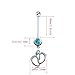 richbest 3Pcs Cute Little Feet Style Pregnancy Belly Button Ring