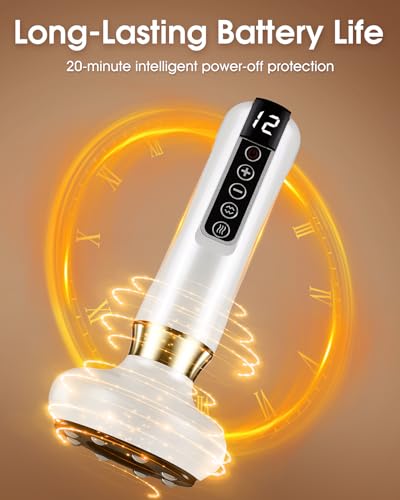 Wagxoey Anti-cellulite Massager Reducer, 12 Levels of Suction and Heat, Anti-cellulite Firming, Portable USB C Charging, Electric Suction Cup Device for Abdomen, Waist Arms and Legs