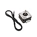 WINSINN Nema 17 Stepper Motor - Short Body, Works with 3D Printer Titan Extruder, Bipolar Step CNC 4-Lead 1.8 Deg 6V 1A Holding Torque with 1m Cable