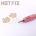 Hotfix Applicator Rhinestone Setter Kit by GLTECK Hot Fix Applicator Wand Tool Fix Set with 7 Tips-Tweezers & Cleaning Brush - 2 Pack Hot-Fix Rhinestone Crystal Embellishments (1440 stones/each)