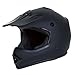IV2 Youth/Kid Size Matte Black High Performance Motocross, ATV, Dirt Bike Helmet [DOT] - Large