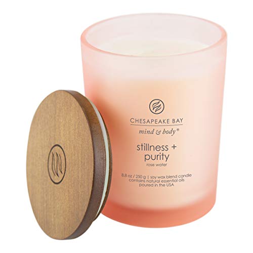 Chesapeake Bay Candle Scented Candles, Stillness + Purity (Rose Water), Medium (2-Pack)