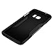 Galaxy S7 Case, Black SaharaCase [Bonus Tempered Glass Screen Protector] Rugged Shock-Absorption TPU Rubber Bumper [Premium Finish] Hard Plastic Frame Slim Design (Black)