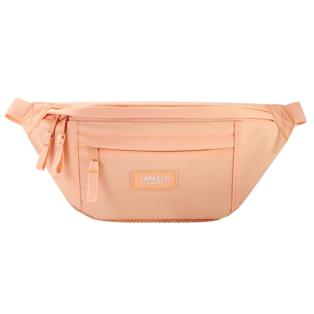 LARKSON Bum Bag Women & Men Peach - Ole - Bumbag for Outdoor Travel City - Fashion Waist Packs Festivals - Fanny Pack - Water-Repellent
