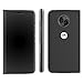 Lenovo Moto X4 Flip Case, Touch Flip Cover Transparent Shell Shock Resistant and Edge Protective Folio Flip Case for Motorola Moto X4 (Black)