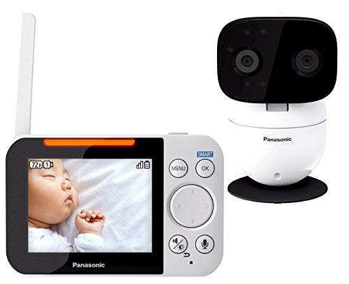 Panasonic Video Baby Monitor with 2 Way Talk, Extra Long Range, Clear Night Vision, Lullaby & White Noises