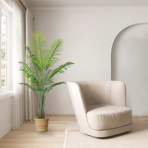 Artificial Palm Tree Indoor Decor Plant Tall Fake Tropical Palm Tree In ...