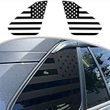 JSCARLIFE American Flag Rear Window Decal for