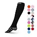 Go2Socks Compression Socks for Men Women Nurses Runners 20-30mmHg Medical Stocking Athletic (Original Black, Medium)
