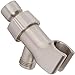 Shower Arm Bracket - Adjustable Handheld Shower Arm Mount & Holder with Brass Connector - Indoor and Outdoor Modern Bath Spa Fixture - Brushed Nickel