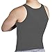 ROC Bodywear Men's Slimming Body Shaper Compression Shirt Slim Fit Undershirt Shapewear Mens Shirts Undershirts USA Company! (Lg, Grey)