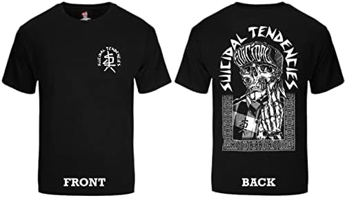 Suicidal Tendencies Official FlipSkull T-Shirt + Sticker Black