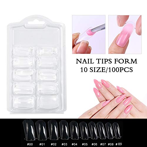 Yayoge Poly Gel Nail Kit - Glitter Poly Extension Nail Gel Kit with Slip Solution Base Top Coat Nail Builder Gel Kit for Nail Manicure Professional All-in-One French Kit