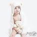 Bamboo Hooded Towel | Made From Organic Bamboo | Extra Soft & Quickly Dries Babies Sensitive Skin | Best Baby Shower Gift for Girl, Boy or Newborn | Premium Bath Towels with a Cute Animal Hood