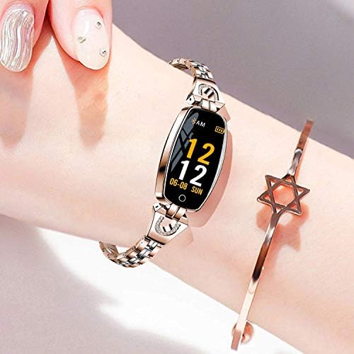 スマートウォッチ レディース【2020新商品】 IP67防水 女性スマートウォッチ付き 睡眠モニター歩数計 長い待機時間 電話着信 睡眠検測 アラーム 時計 日本語説明書 絶妙なパッケージング レディース/彼女/母の贈り物