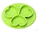 Non Slip Silicone Kids Placemats with Plate for Toddlers Babies Children Green