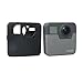 Gopro Fusion Case, Silicone Protective Case Frame Housing Case Camera Rubber Protector with Silicone Camera Lens Cap Cover for GoPro Fusion 360-Degree Action Camera