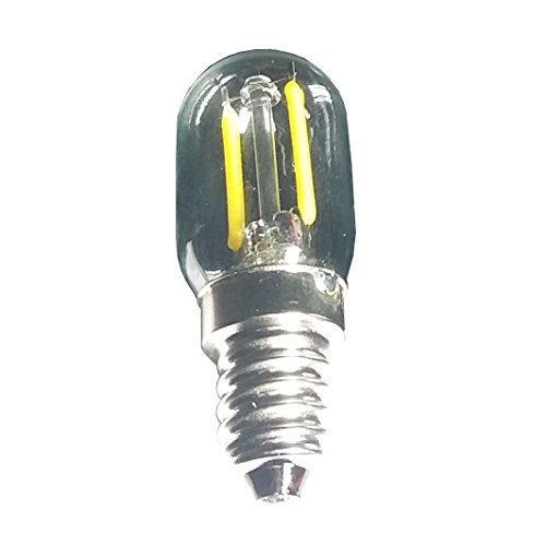 Led Filament Light 1.5w T22 E17 Base Microwave Bulb 125v 20w Equivalent Incandescent Lamps for Refrigerator Microwave Oven Candelabra Lava Desk Light