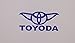 CMI211 Toyoda Star Wars Yoda Vinyl Car Decal Sticker | Brilliant Blue | Toyota | 5