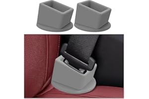 Crovakeu 2-Pack Silicone Seat Belt Buckle Holders - Car Seat Booster for Kids, Raises & Secures Buckles for Easy Access - Uni