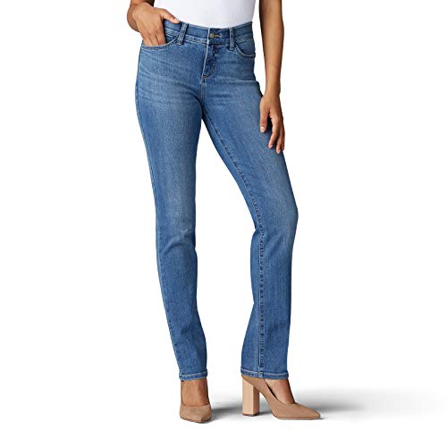 Lee Women's Flex Motion Regular Fit Straight Leg Jean, Juniper, 12 Short Pricepulse