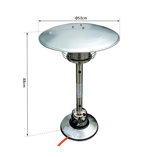 4000W Stainless Steel Portable Table Top Gas Patio Garden
