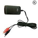 12V 1500mA Sealed Lead Acid (SLA) Smart Battery Charger With Alligator Clip, Pop Time UL Approved Qualified 12V Battery Charger Wall Mounted