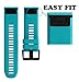ANCOOL for Fenix 7X Watch Band/Fenix 6X Pro Watch Band/Fenix 5X Band 26mm Watch Bands Compatible with Fenix 6X/Fenix 7X Pro/Fenix 3(Rock Blue)